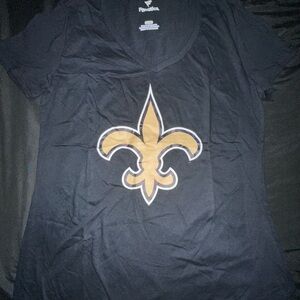 Fanatics Black Tee with Silver Logo